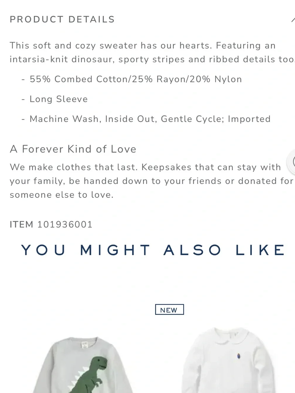 Janie and Jack Kids Grey Dinosaur Heart Sweater